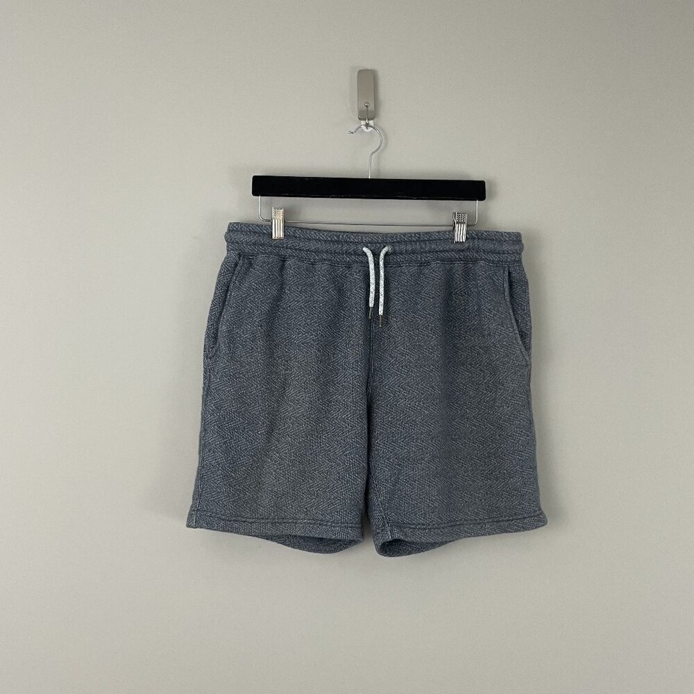 Faherty Whitewater Pull On Sweat Shorts in Gray Men's Size XXL